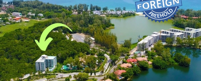 2-bedroom condo near Laguna Beach in Bang Tao, Phuket aerial photo of the building PSC-BAN-1595