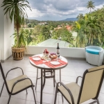 2-bedroom condo near Surin and Bang Tao Beach balcony with tropical views PSC-SUR-1606