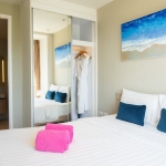 2-bedroom condo near Bang Tao Beach, Phuket bedroom with ensuite PSC-BAN-1597