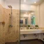 2-bedroom pool villa in Soi Naya, 5 minutes to Nai Harn Beach, Phuket his & hers sink and shower PSV-NAH-1607