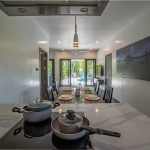 2-bedroom pool villa in Soi Naya, 5 minutes to Nai Harn Beach, Phuket kitchen and dining area PSV-NAH-1607