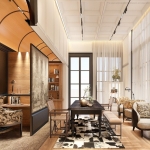 3-4 bedroom pool villas for sale 750-metre walk to BISP in Koh Kaew, Phuket co-working space with armchair seats PSV-KOH-1600