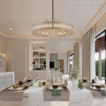 3-4 bedroom pool villas for sale 750-metre walk to BISP in Koh Kaew, Phuket living room PSV-KOH-1600