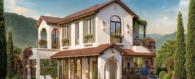 3-4 bedroom pool villas for sale 750-metre walk to BISP in Koh Kaew, Phuket exterior view including 2 car covered parking PSV-KOH-1600