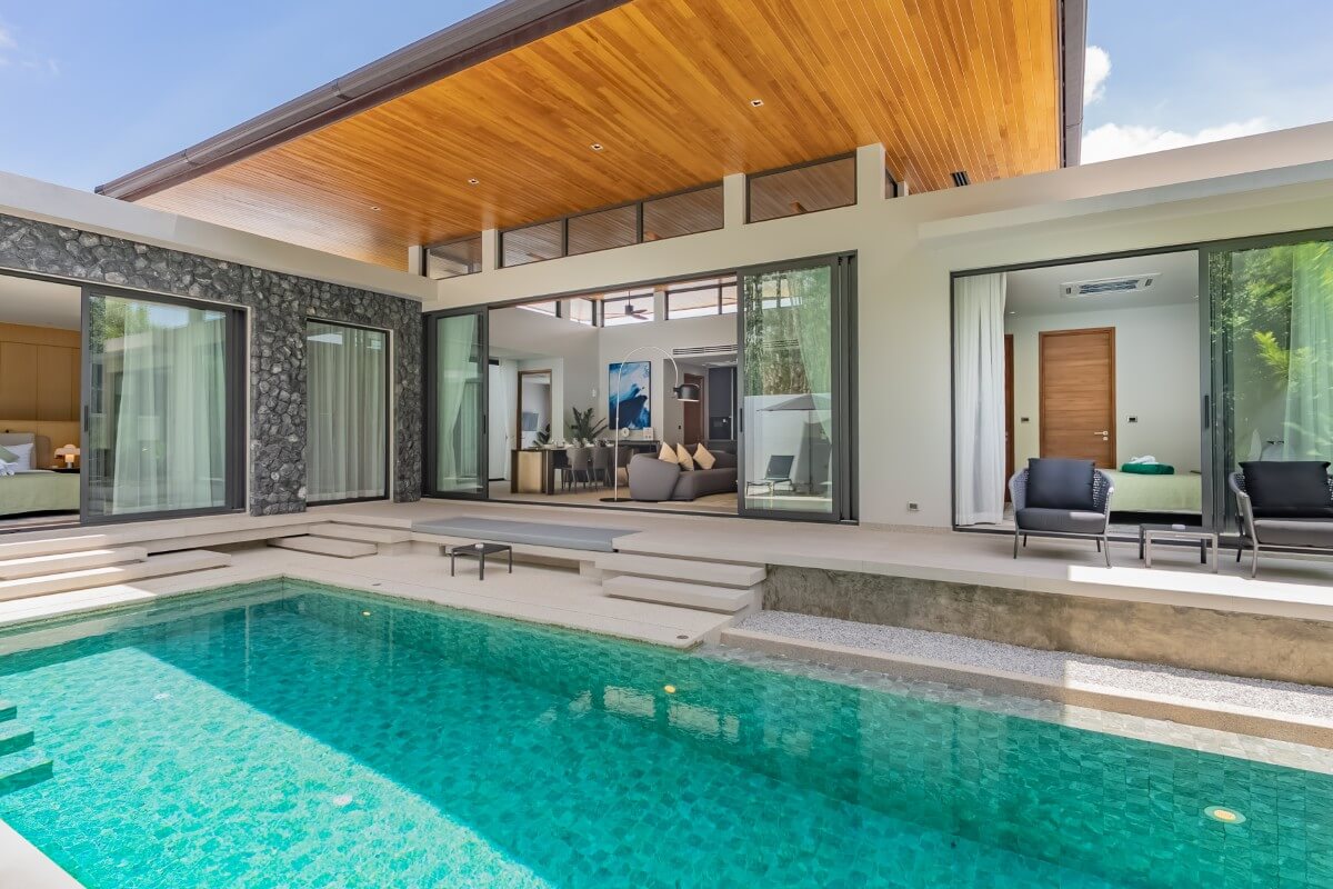 3-bedroom pool villa near Blue Tree in Cherng Talay, Phuket exterior view PSV-CHE-1589