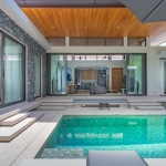 3-bedroom pool villa near Blue Tree in Cherng Talay, Phuket steps from pool deck to indoors PSV-CHE-1589