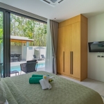 3-bedroom pool villa near Blue Tree in Cherng Talay, Phuket bedroom with pool access PSV-CHE-1589