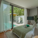 3-bedroom pool villa near Blue Tree in Cherng Talay, Phuket bedroom facing pool and sala PSV-CHE-1589