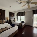3-bedroom pool villa directly beside the fairways in Laguna, Phuket bedroom wtih twin beds PSV-LAG-1580