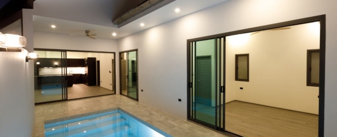 3-bedroom pool in Soi Samakki, Rawai, Phuket kitchen area vacant rooms with pool access PSV-RAW-1596