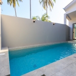 3-bedroom pool in Soi Samakki, Rawai, Phuket private pool and white perimeter fence PSV-RAW-1596