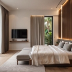 3-bedroom pool villas & townhomes near Laguna in Cherng Talay, Phuket bedroom with garden access PSV-CHE-1608