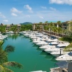 3-bedroom marina penthouse in Koh Kaew, Phuket view of marina with berthing spaces PSC-KOH-1609