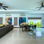 4-bedroom pool villa near Friendship Beach in Rawai, Phuket dining area and picture window PSV-RAW-1590