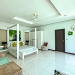 4-bedroom pool villa near Friendship Beach in Rawai, Phuket bedroom with white four posted bed PSV-RAW-1590
