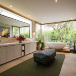 4-bedroom pool villas in Bang Jo, Cherng Talay, Phuket large bathroom with bathtub and glass walls PSV-CHE-1586