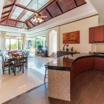4-bedroom pool villa near Bang Tao Beach, Phuket view of living, dining from kitchen area PSV-BAN-1585