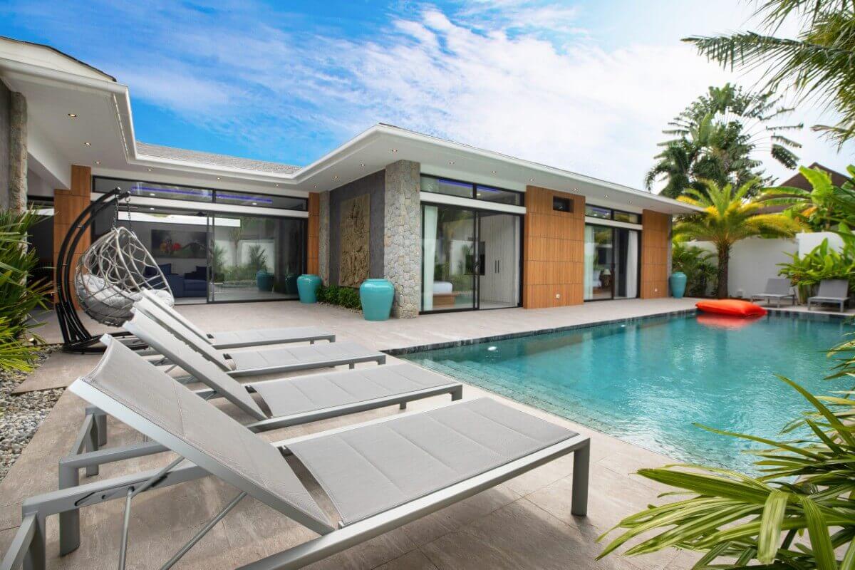 4-bedroom pool villa near Rawai & Nai Harn Beaches in Phuket pool area PSV-RAW-1602