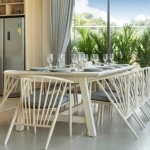 5-bedroom pool villa for sale near Kamala Beach, Phuket 8-seater dining table and kitchen PSV-KAM-1587