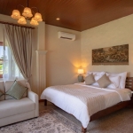 5-bedroom pool villa in Chalong, Phuket bedroom with beige couch PSV-CHA-1584